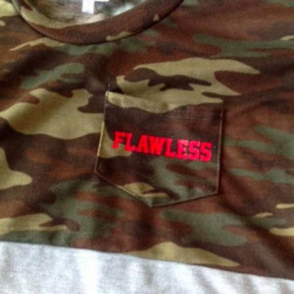 Camo Long Sleeves Croptop - Picture 2 of 6